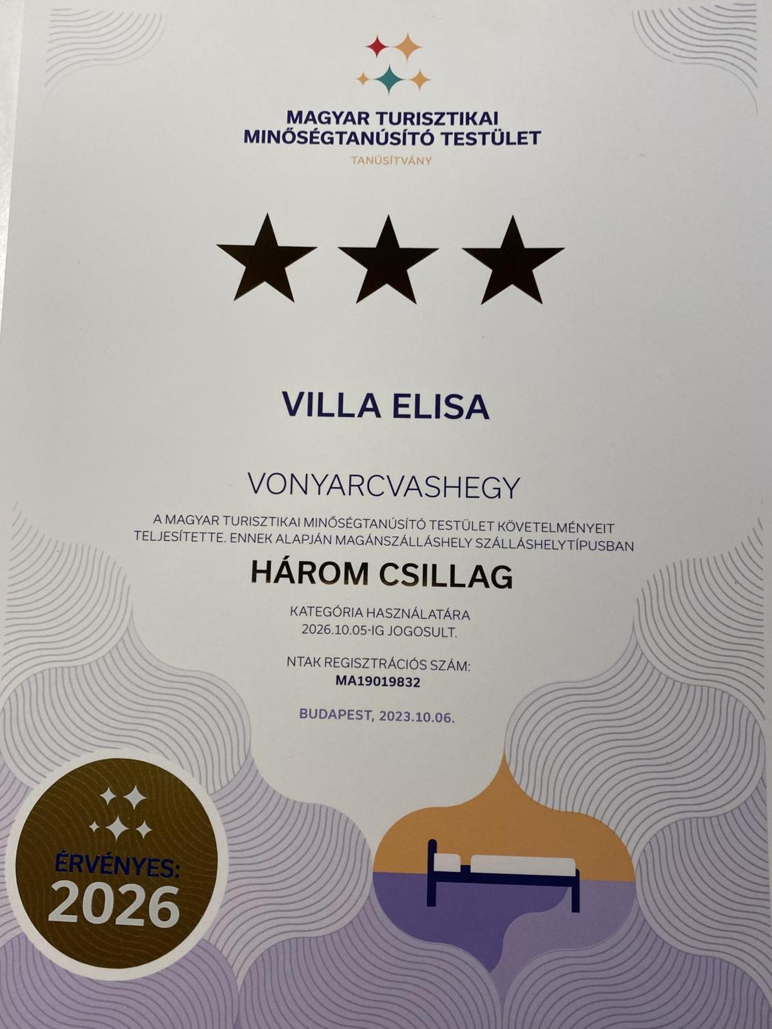 Villa Elisa Vonyarcvashegy Exteriör bild
